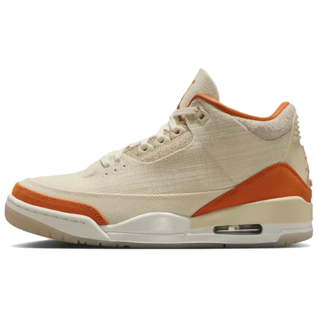 Jordan Air Jordan 3 Mid top Vintage Basketball Shoes Women's Beige