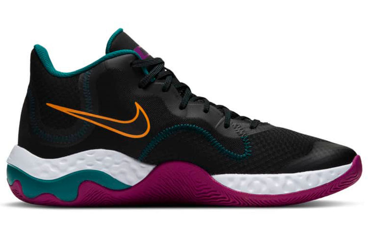Кроссовки Nike Renew Elevate (черно-зелено-фиолетовые) — фото 2