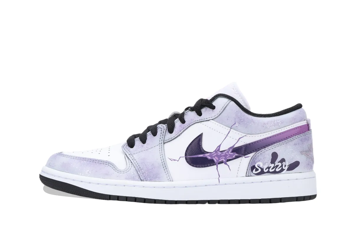 Jordan Air Jordan 1 Space Time Rift, Infinite Cushioning, Wear Resistant Low top Vintage Basketball Shoes Unisex