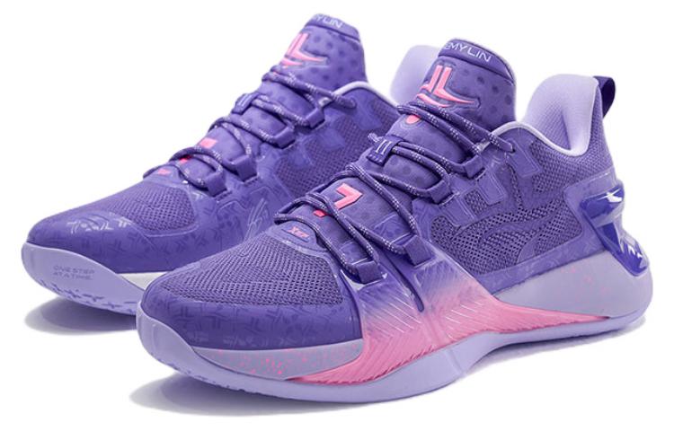 XTEP Jeremy Lin 2 Game Ready Low top Performance Basketball Shoes Men’s Purple Pink