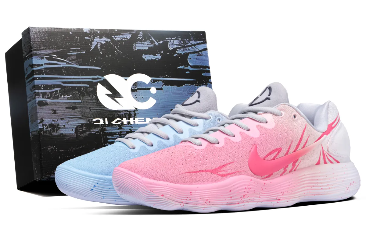 Nike Hyperdunk 2017 Trendy Mismatched Box Mesh, Textile Abrasion Resistant Abrasion Resistant Low top Basketball Shoes