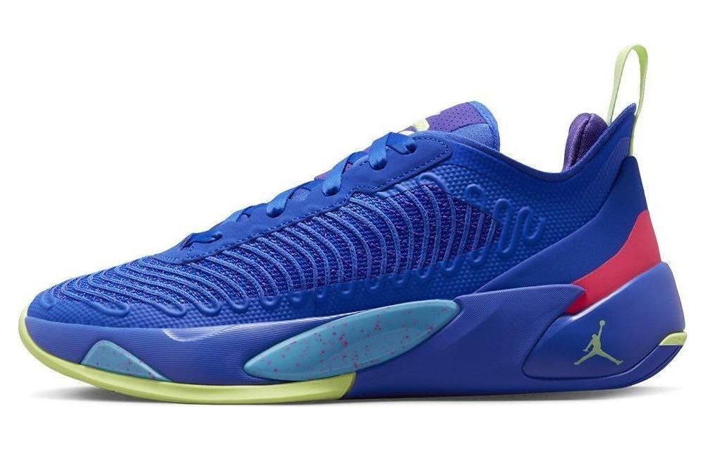 Jordan Luka 1 PF Doncic 1st generation round toe lace-up fabric shock-absorbing, non-slip and wear-resistant low-top basketball shoes men's blue domestic version