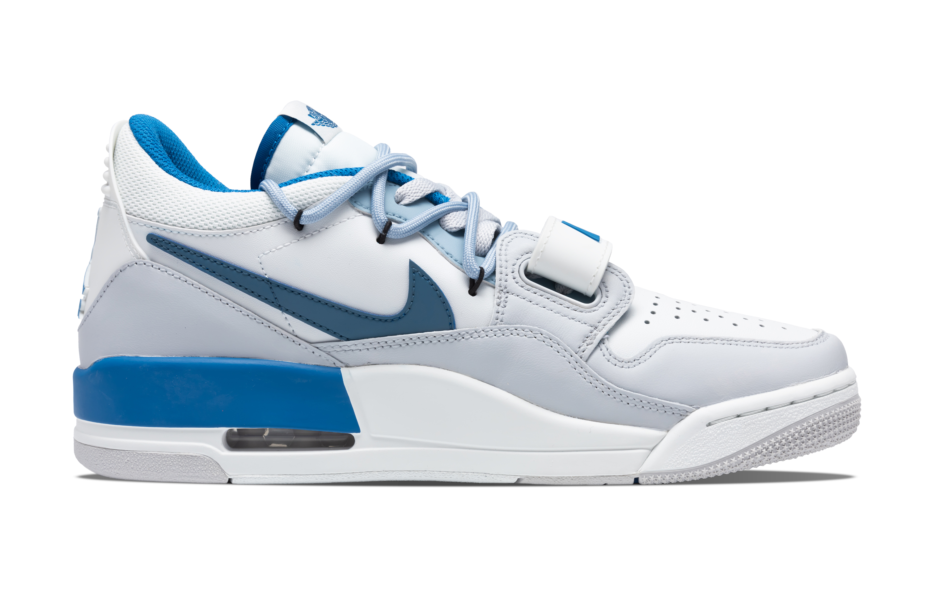 Jordan Legacy 312 Cushioning Slip Resistant Low top Vintage Basketball Shoes Men’s Blue Gray