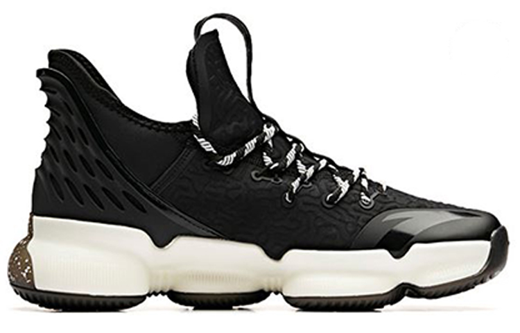 Anta Sky 2 Cushioning Slip Resistant Abrasion Resistant Low top Basketball Shoes Men’s Black White