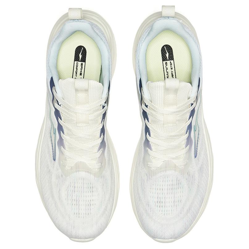 Erke P Pop Comfortable And Breathable Cushioning, Wear Resistant Low top Training Shoes Men’s White Gray Blue