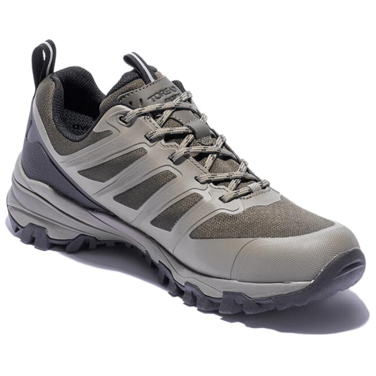 TOREAD Non Slip And Waterproof Low top Hiking Shoes Men’s Brown Green