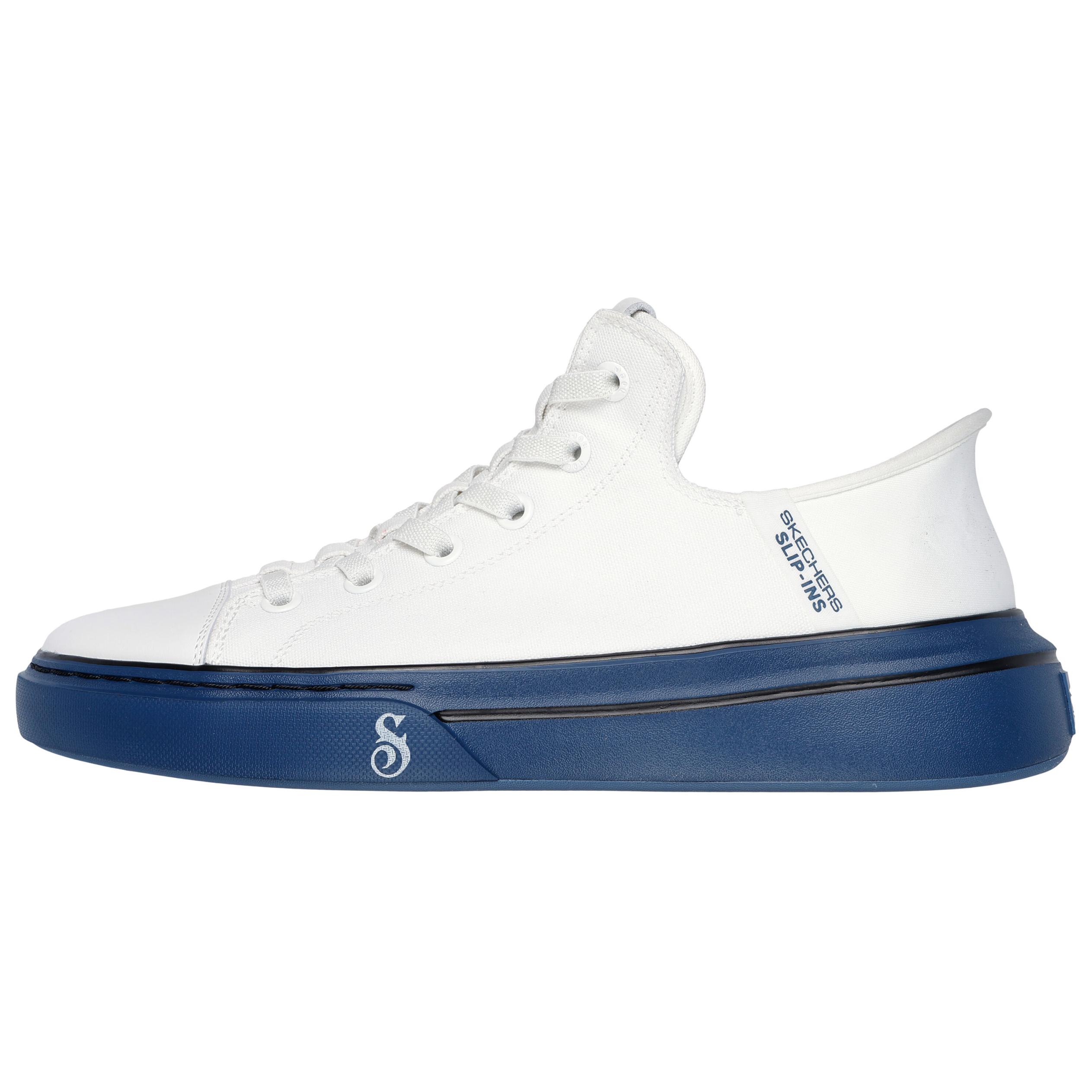 Snoop Dogg x Skechers Slip Ins Low top Canvas Shoes Men's White Blue