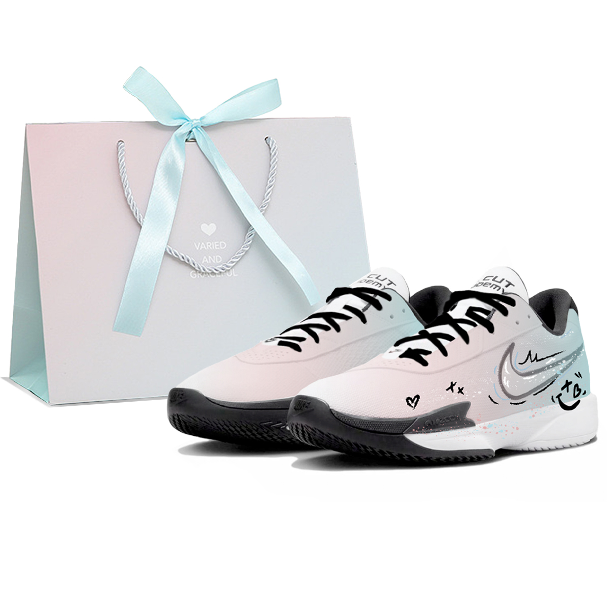 Nike Air Zoom G.T. Cut Academy Low top Basketball Shoes Unisex Pink