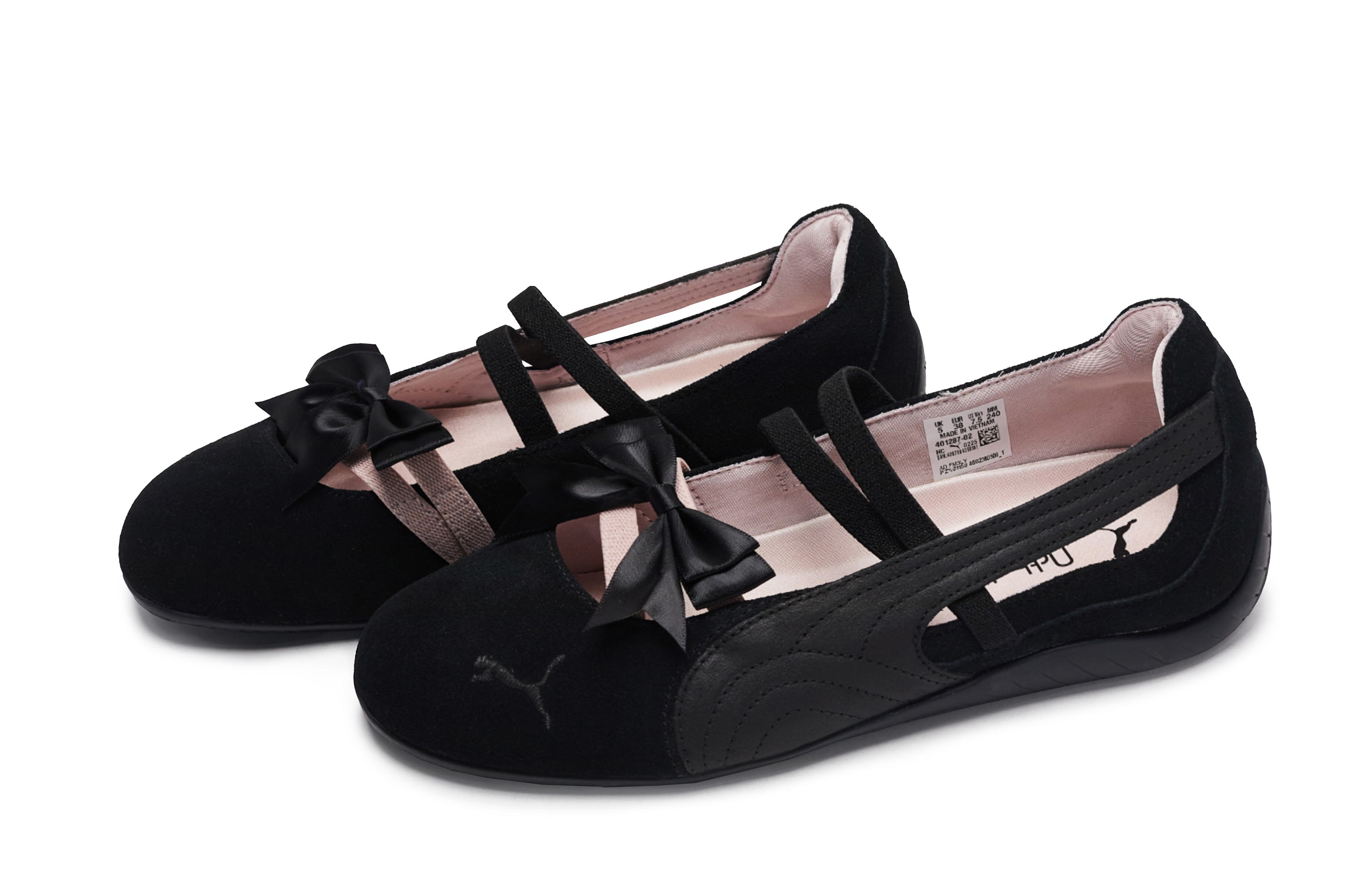 PUMA Speedcat Collection 811 Manufacturing, Black Butterfly, Special Shoe Box Low top Training Shoes Women’s Black Pink