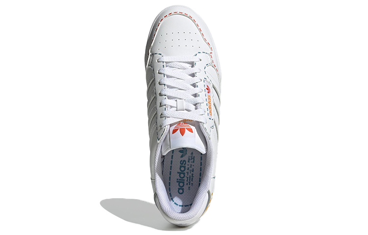 Кеды adidas originals Continental 80 Stripes (бело-сине-оранжевые) — фото 5