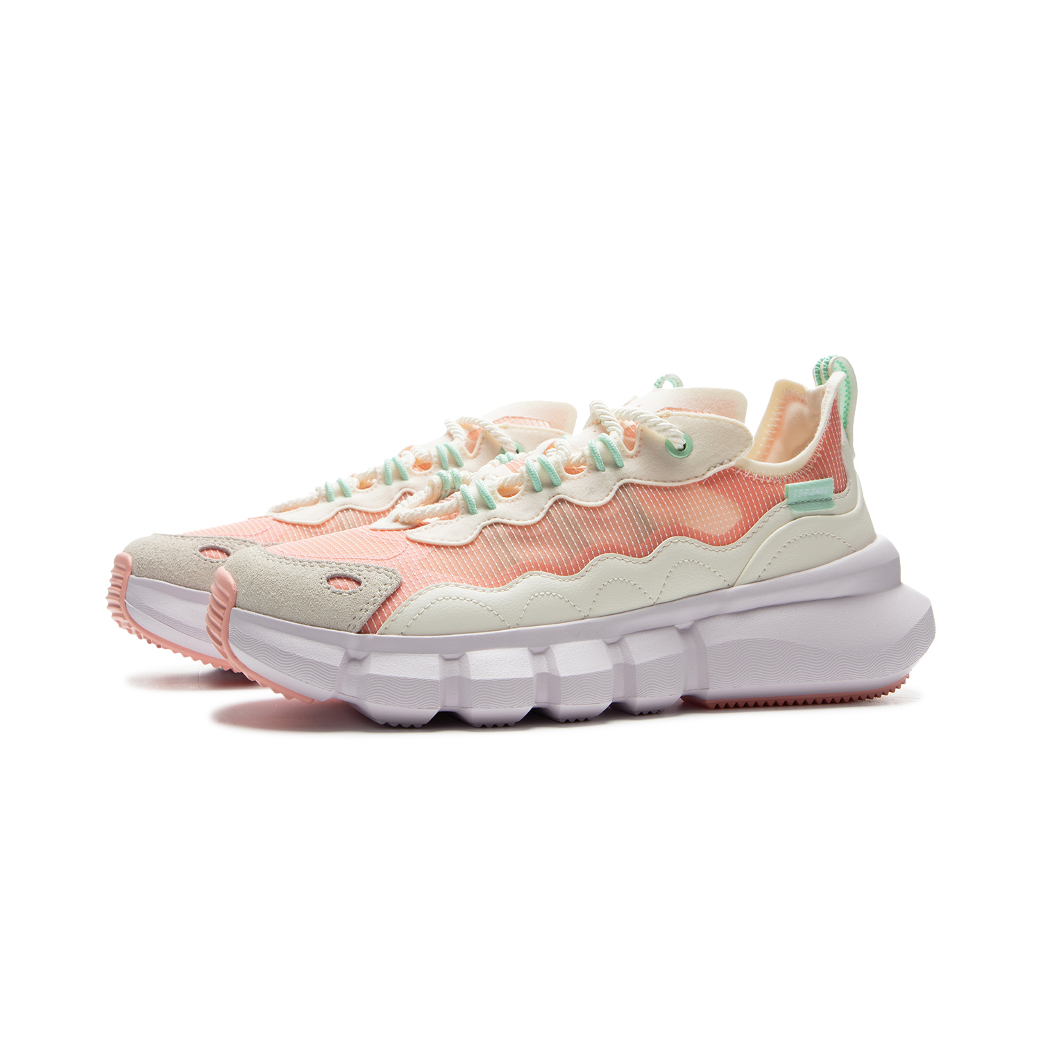 Li Ning Slip Resistant Abrasion Resistant Low top Basketball Shoes Women’s Beige Orange