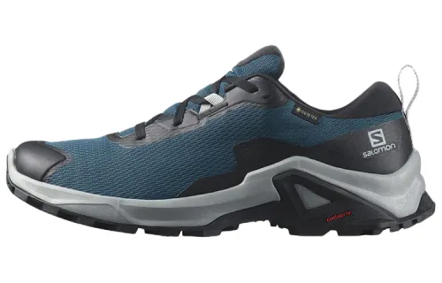 SALOMON Gore Tex Mountaineering & Hiking Shoes Men's Low Top Blue/Black
