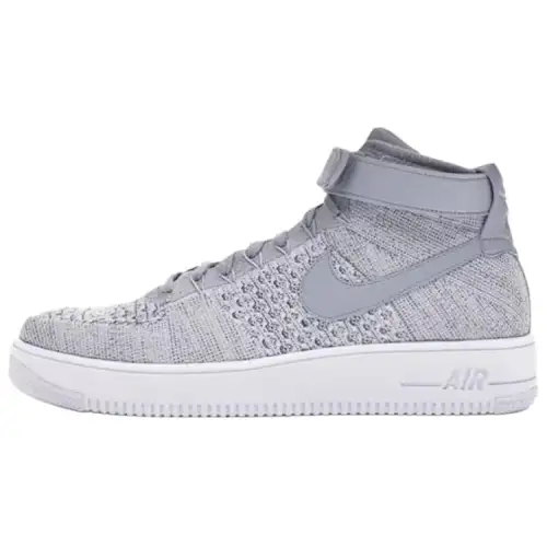 Nike Af1 Ultra Flyknit Mid Wolf Grey White