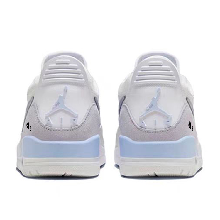 Jordan Legacy 312 Cushioning Slip Resistant Low top Vintage Basketball Shoes Men’s White Gray