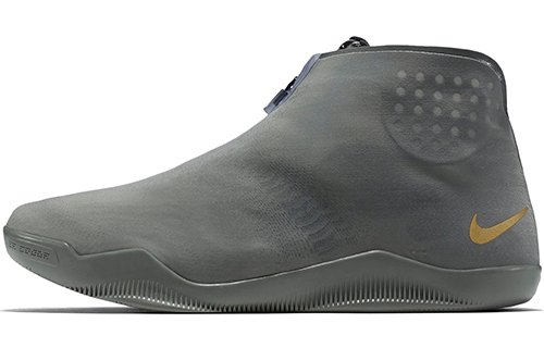 Nike Kobe 11 Alt Tumbled \"Grey\" Kobe OG model round toe non-slip lightweight mid-top practical basketball shoes men's gray