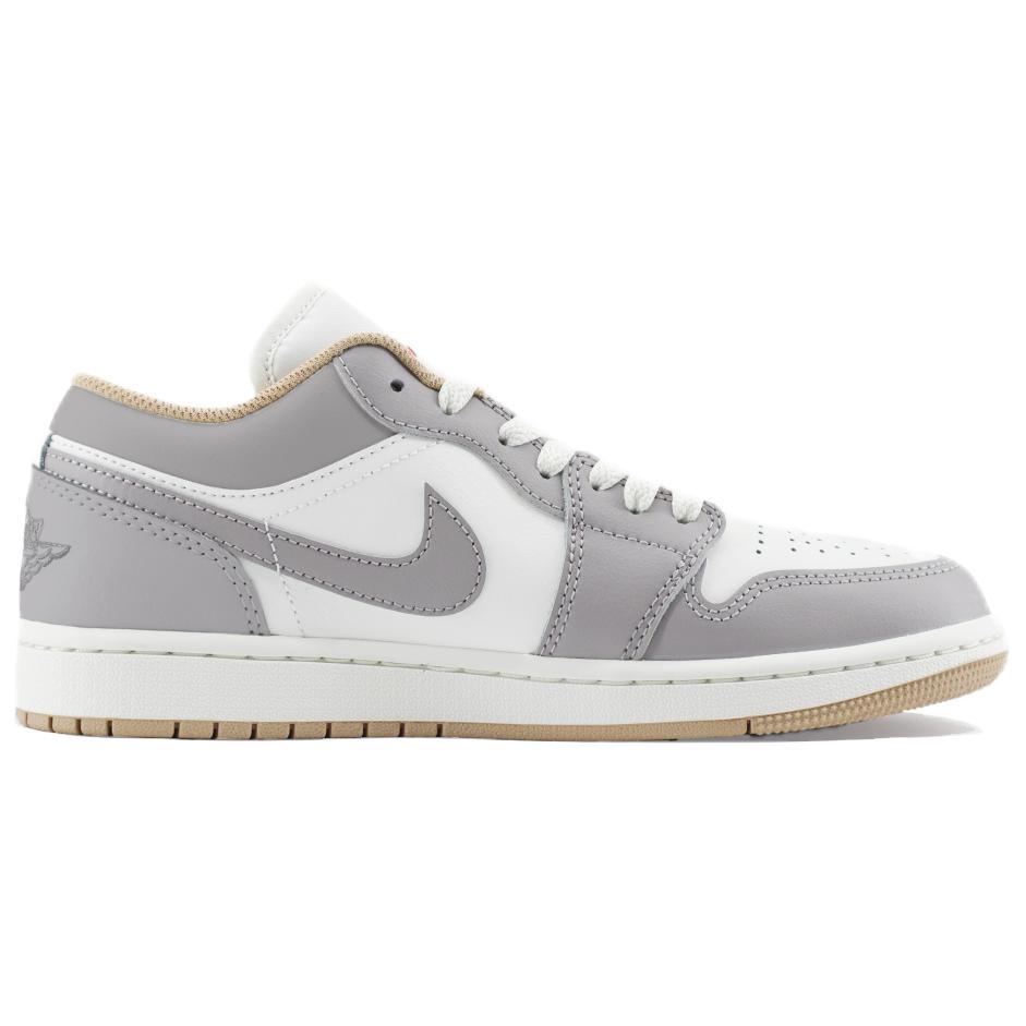 Jordan Air Jordan 1 Abrasion Resistant Height Increasing Low top Vintage Basketball Shoes Unisex Cool Gray