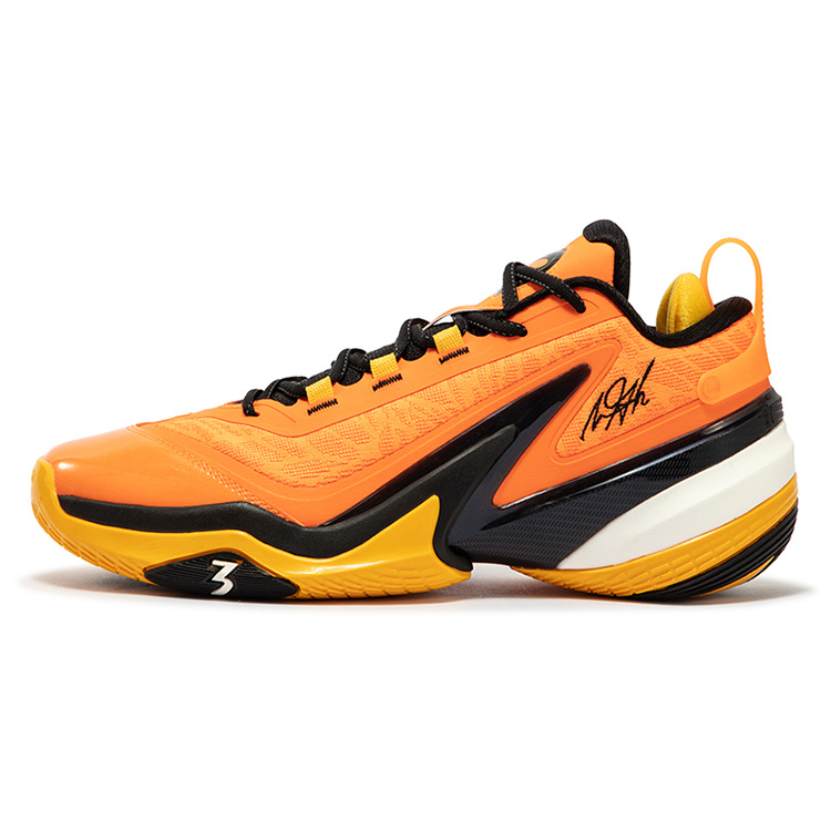 361° AG 5 Cushioning Anti-Slip Wear-Resistant Impact-Resistant Low-Top Basketball Shoes Men’s Yellow Black