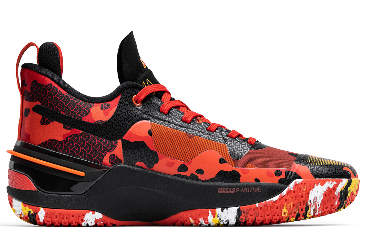 PEAK Flash 3 Textile, Synthetic Leather, TPU Cushioning Slip Resistant Abrasion Resistant Coverage Support Mid top