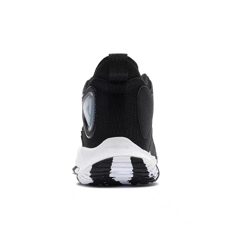 PEAK Cavalry 2 Textile, Synthetic Leather Cushioning, Wear Resistant Mid top Basketball Shoes Men’s Black