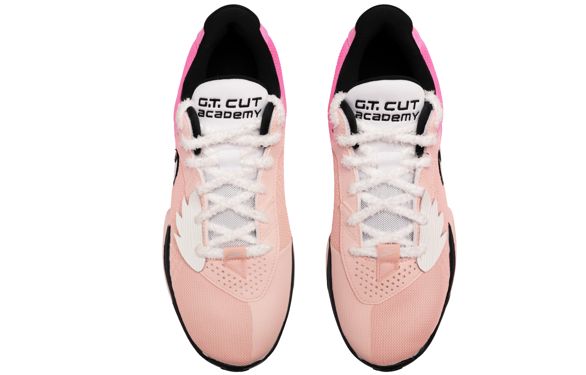 Nike Air Zoom G.T. Cut Academy Cushioning Abrasion Resistant Breathable Low top Basketball Shoes Unisex Pink White