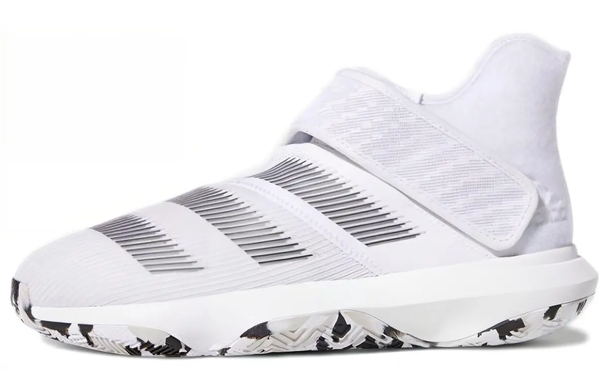 Adidas Harden B/E 3 Abrasion Resistant Abrasion Resistant Mid top Basketball Shoes Men's White
