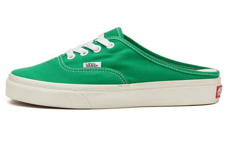 Vans Mule Canvas Abrasion Resistant Breathable Low top Skateboard Shoes Unisex Green