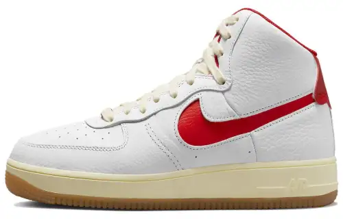 Nike Air Force 1 High Sculpt White Gym Red Alabaster Women's