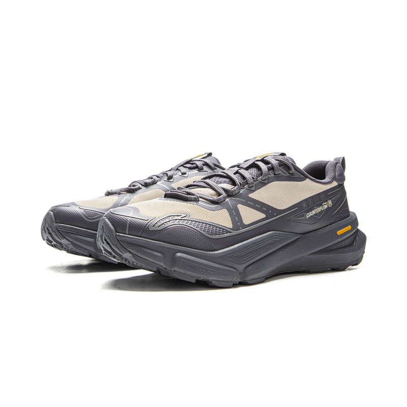 Li Ning Outdoor CF Tracing Cushioning Balance Rebound Low top Hiking Shoes Unisex Black Gray
