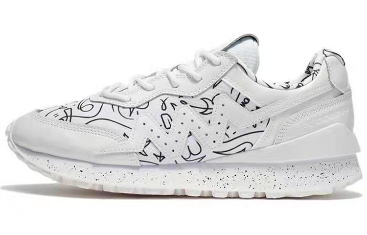 Artist DFT x LiNing Li Ning 001 shock-absorbing anti-slip wear-resistant low-top basketball shoes men's white