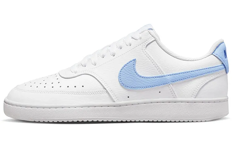Nike Court Vision 1 Low Comfortable Low top Skateboard Shoes Women's White Blue