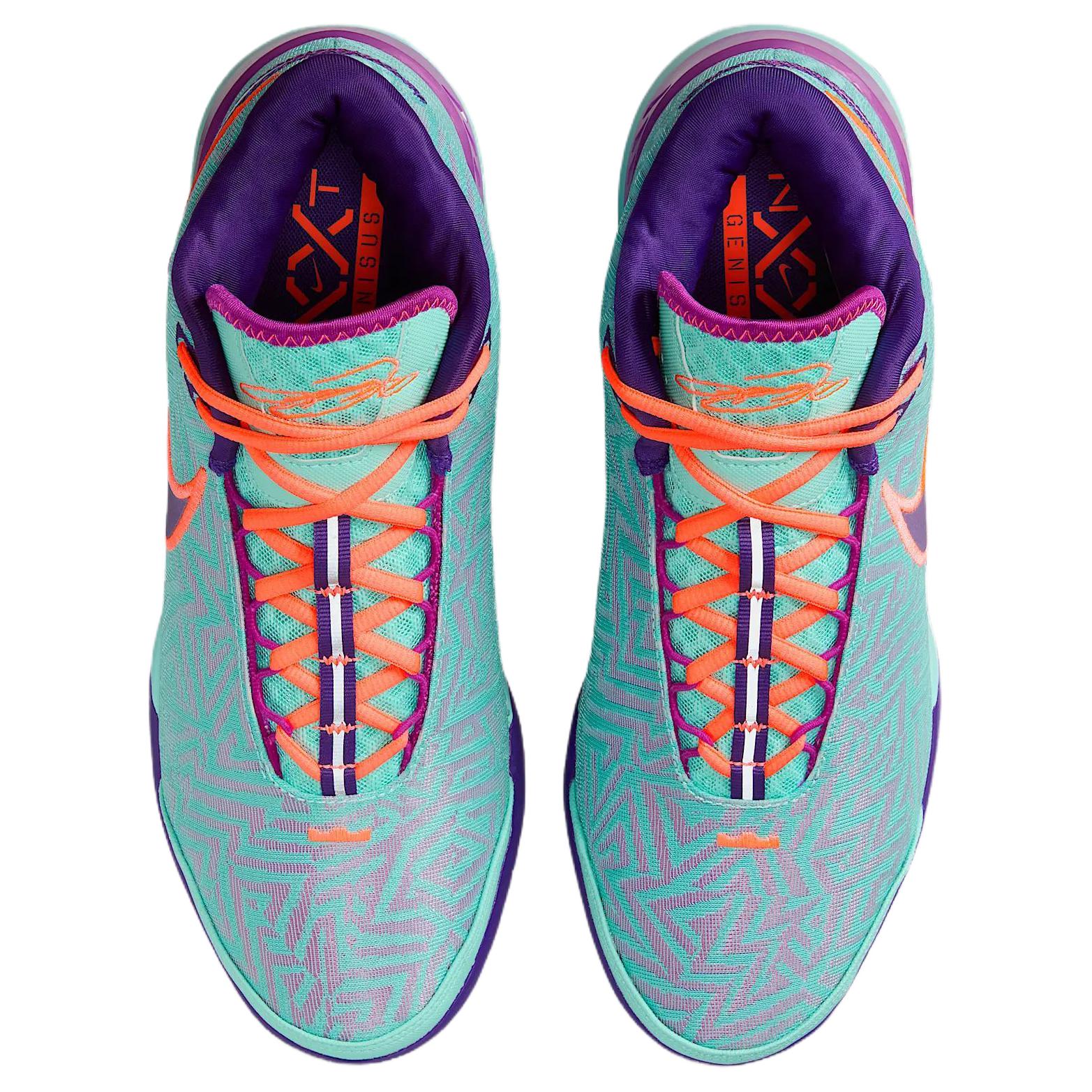 Nike LeBron NXXT Genisus Slip Resistant Abrasion Resistant Mid top Basketball Shoes Unisex Blue