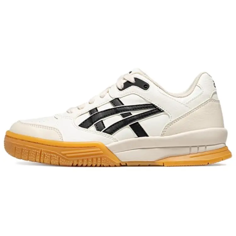ASICS Gel Spotlyte Synthetic Leather Abrasion Resistant Low top Vintage Basketball Shoes Unisex Beige