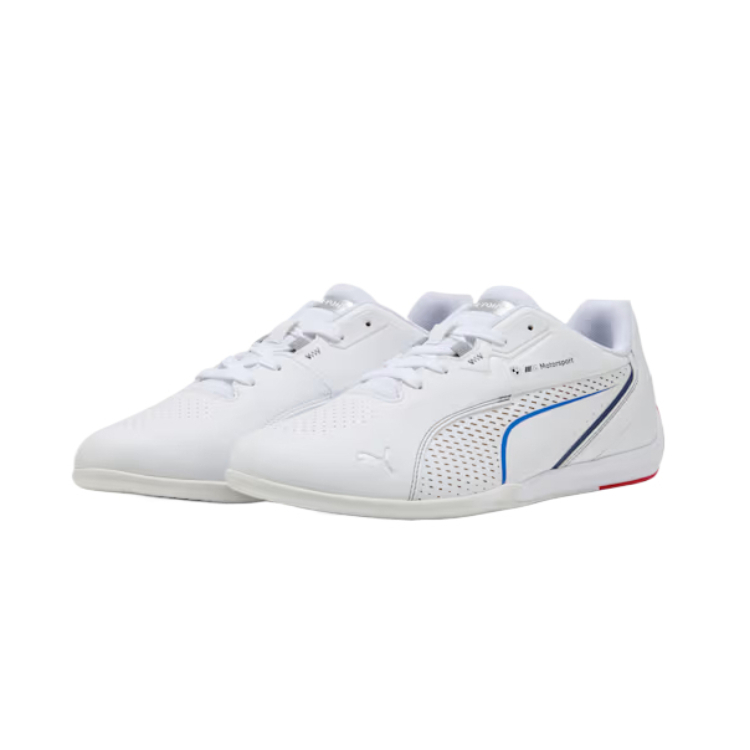 PUMA x BMW M Motorsport Drift Cat 11 Synthetic Leather Low top Training Shoes Unisex White