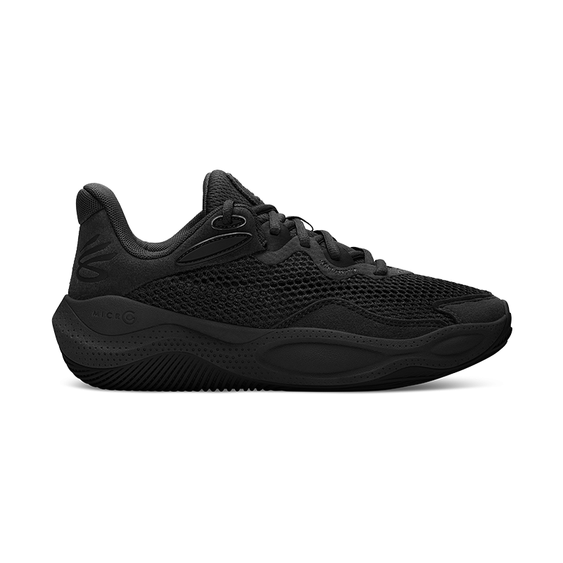 Under Armour Curry Splash 24 Abrasion Resistant Breathable Low top Basketball Shoes Unisex Black