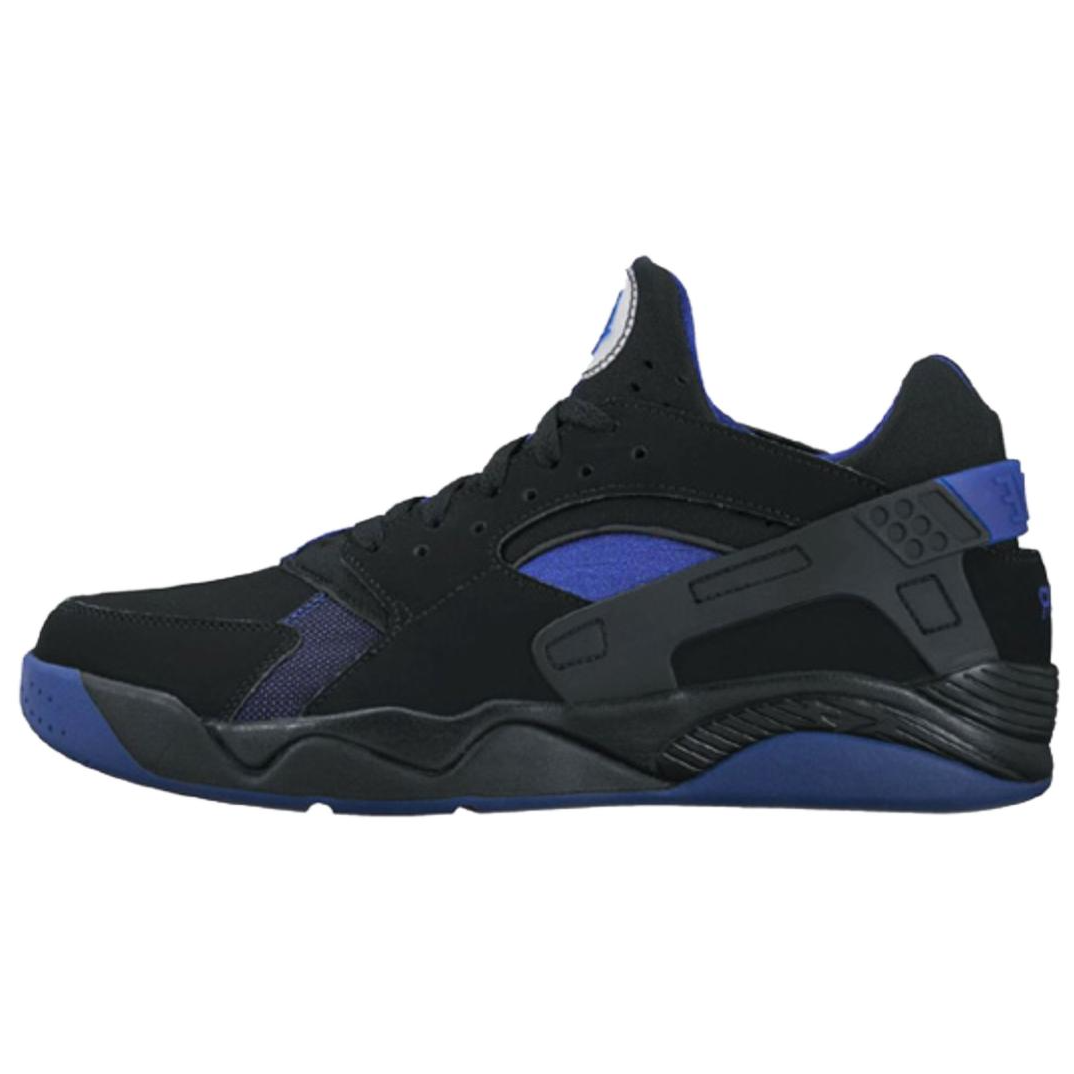 Nike Air Flight Huarache Abrasion Resistant Low top Basketball Shoes Men’s Black Blue