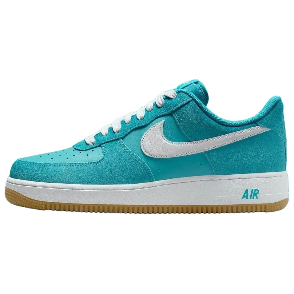 Nike Air Force 1 Slip Resistant Abrasion Resistant Low top Skateboard Shoes Unisex Blue White