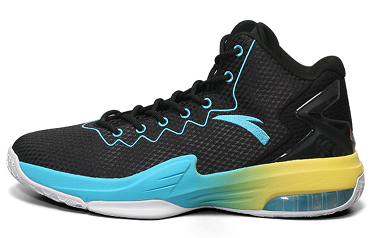 Anta KT3 Mid top Basketball Shoes Men's Black Gold