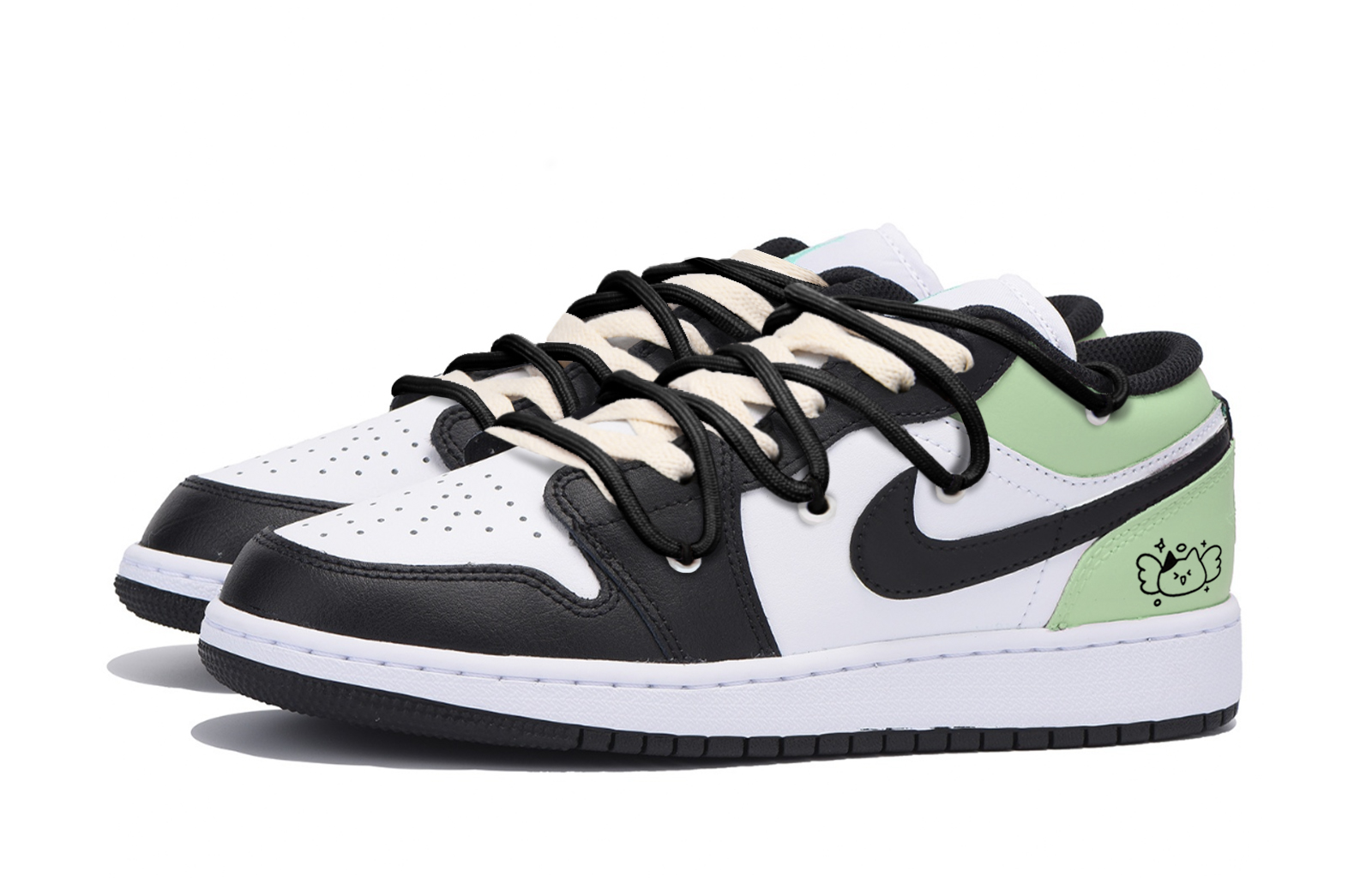 Jordan Air Jordan 1 Vintage Basketball Shoes Men’s Low Top Black Green
