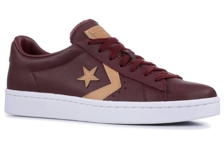Кеды Converse Cons Pro Leather (бордовые) — фото 3