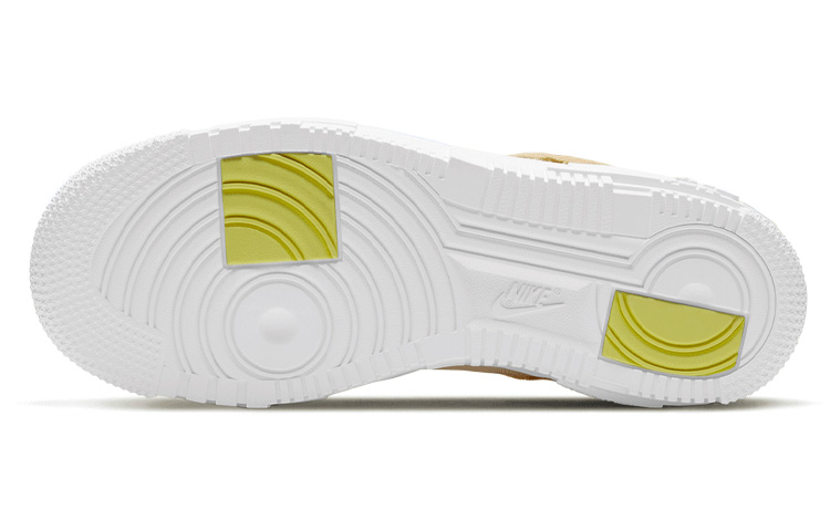 Женские кроссовки Nike Air Force 1 Pixel (желтый / белый) — Жёлтый / белый — фото 6