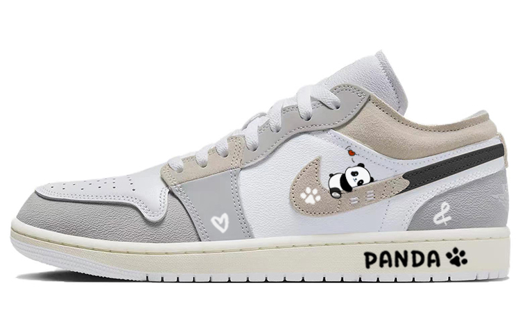 Jordan Air Jordan 1 Cute Pet Design, Effortless Panda Leather