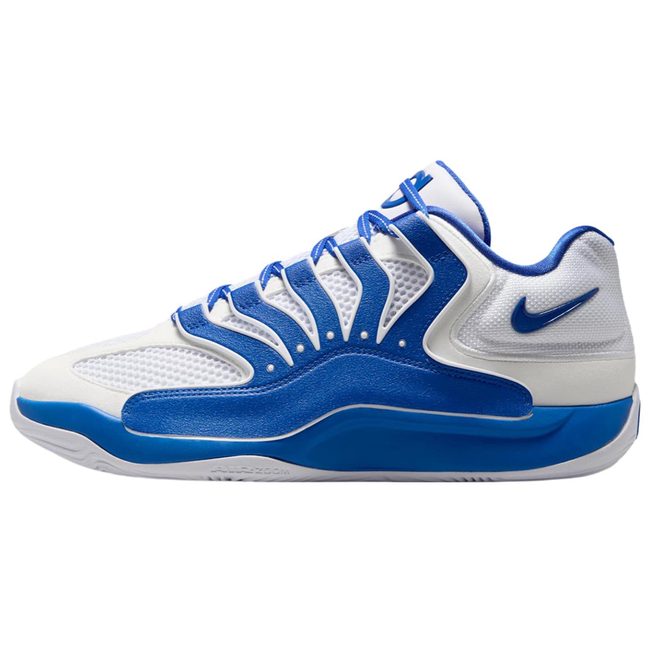 Nike KD 18 Abrasion Resistant Abrasion Resistant Low top Basketball Shoes Unisex White Blue