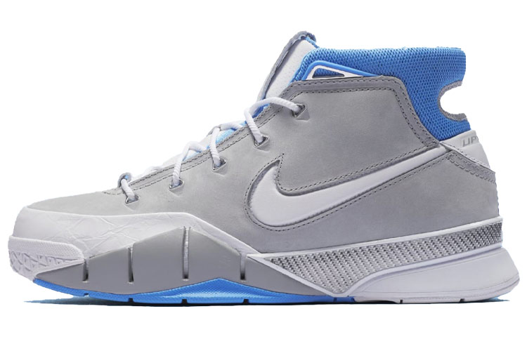 Nike Zoom Kobe 1 Protro MPLS OG Kobe High Top Retro Basketball Shoes Men's Gray North Carolina Blue