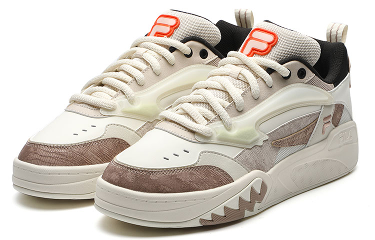 FILA FUSION Sport Vintage Basketball Shoes ‘White Brown’