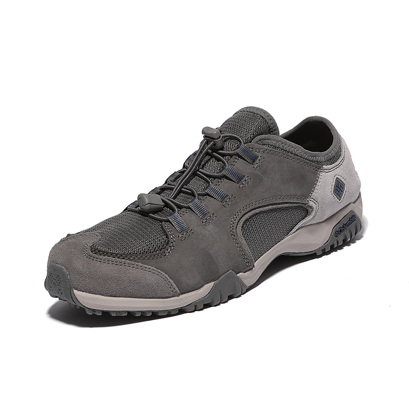 Columbia Hiking Textile, Leather Low top Hiking Shoes Men’s Gray