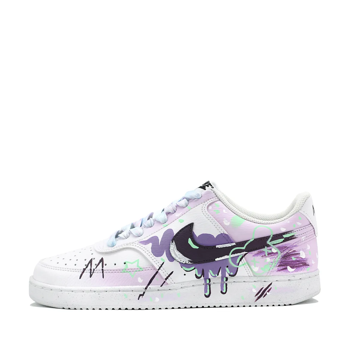 Nike Court Vision 1 Multicolor Abundance, Elegant Creation Slip Resistant Abrasion Resistant Low top Skateboard Shoes