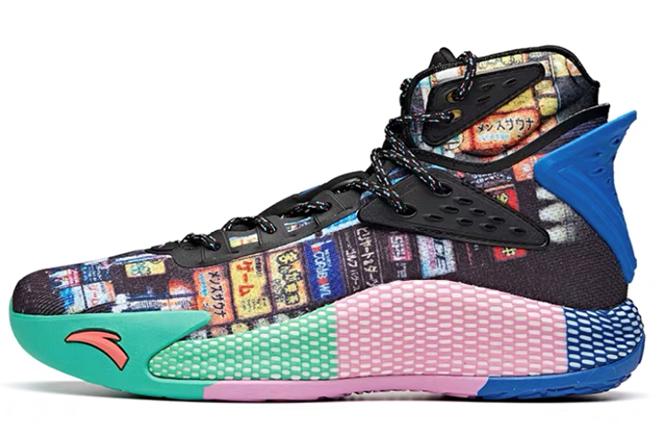 Anta KT5 comfortable and versatile high-top basketball shoes men's black