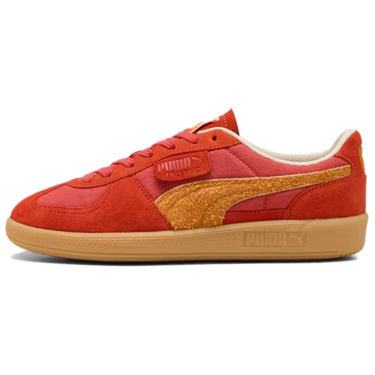 PUMA Palermo Abrasion Resistant Low top German Army Trainers Unisex Red