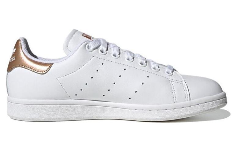 Женские кеды adidas originals STAN SMITH (бело-золотые) — фото 2