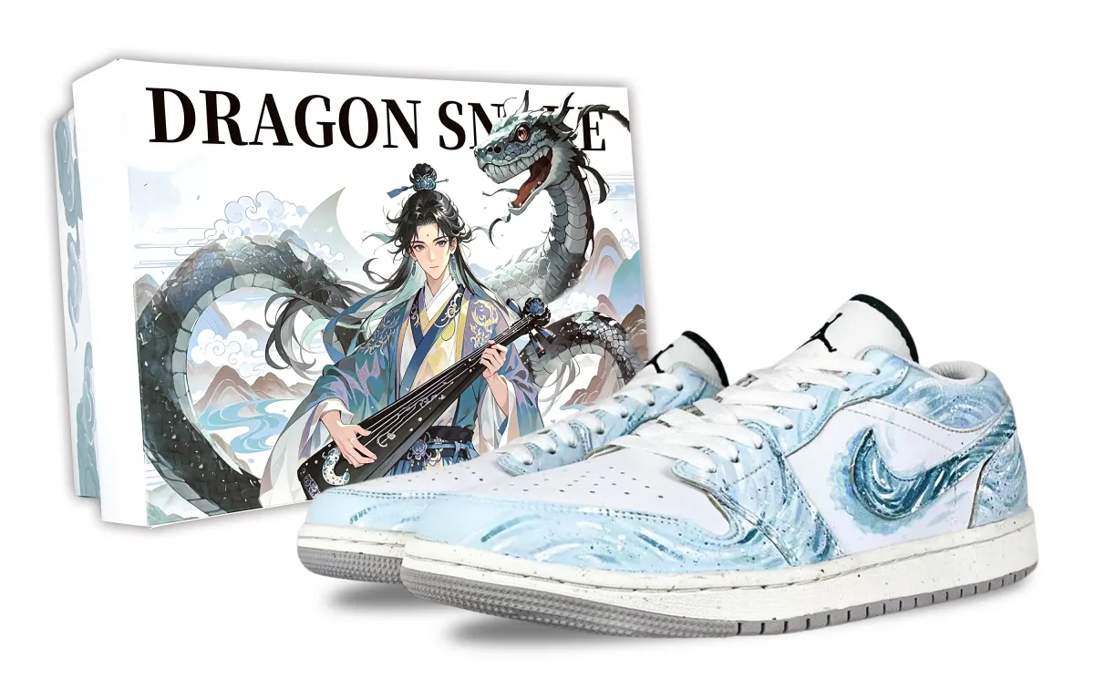 Jordan Air Jordan 1 Fairyland, Azure Sky Firefly Abrasion Resistant Abrasion Resistant Low top Vintage Basketball Shoes